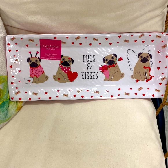 Other - Pugs and Kisses Decorative tray